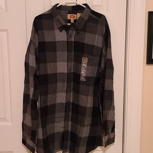 The Foundry Long Sleeve Plaid Flannel 3XL